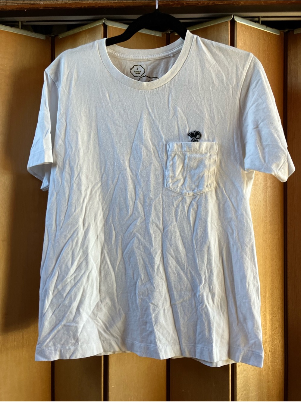 KAWS X Peanuts (Size S) White Tee Shirt Top Snoopy